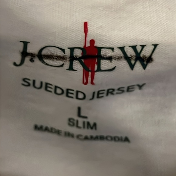 J. Crew Men Short-sleeve sueded cotton henley Shirt Size Large - Picture 4 of 4